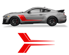 Ford Mustang Side Door 2 Color Graphics