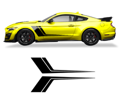 Ford Mustang Side Door 2 Color Graphics
