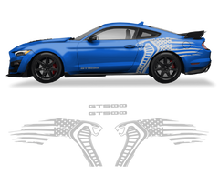 Ford Mustang Cobra USA Flag GT500 Graphics