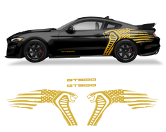 Ford Mustang Cobra USA Flag GT500 Graphics