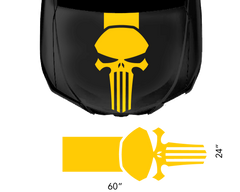 Calcomanía universal de Punisher para capó