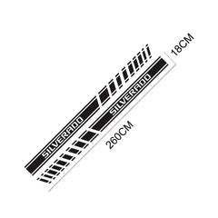 Door Side Stripe Decal for Chevrolet Silverado 1500 LT / LTZ / WT / Trail Boss / RST | Vinyl Truck Sticker