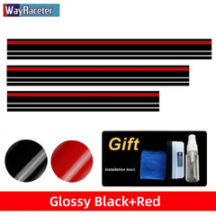 Hood, Roof & Trunk Body Stripe Decal | Engine Cover Bonnet Vinyl Graphic Kit