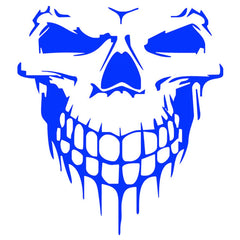 Large Reflective Skull Head Car Decal | 23.2" x 20.9" Vinyl Sticker for Cars, Trucks & Bikes