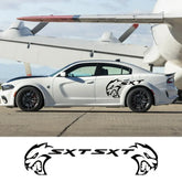 2PCS Car Side Door Stickers For Dodge Charger Challenger SXT