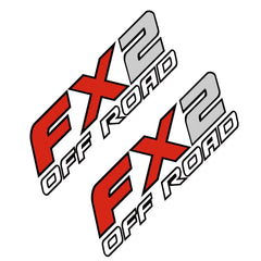 FX2 Off-Road Rear Trunk Side Decal | Universal Fit for Ford F-Series, Toyota Hilux / Tacoma & More