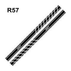 Door Side Skirt Decals for Mini Cooper (F56, F54, F57, F55, F60, R50–R61) | 2-Piece Vinyl Kit