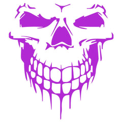 Large Reflective Skull Head Car Decal | 23.2" x 20.9" Vinyl Sticker for Cars, Trucks & Bikes