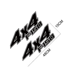 4x4 Rear Bed Side Decal for Ford F-150 Raptor / XLT | Pickup Truck Vinyl Graphic