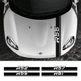 Hood Bonnet Stripe Decal for Mini Cooper (R50–R61) | Engine Cover Trim Vinyl Sticker