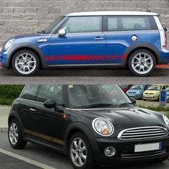 Door Side Skirt Decals for Mini Cooper (F56, F54, F57, F55, F60, R50–R61) | 2-Piece Vinyl Kit