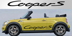 Mini Cooper S Vinyl Side Decal Graphic Pair