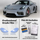 Porsche 718 Cayman GTS Headlight PPF Protection Kit (2018-2025)