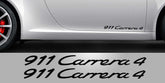 Porsche Carrera 4 Door Decals