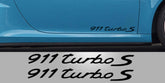 Porsche Turbo S Door Decals