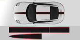 Two Tone Center Stripe For Porsche 992, 996, 997, 991, 987, 981, and 718