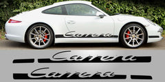 Tapered Carrera Porsche 991 Side Script Decal Set