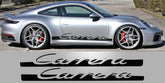 Tapered Carrera Porsche 992 Side Script Decal Set