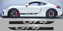 Porsche Cayman 981 GT4 Side Scripts Graphic Decal Set