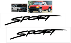 1997-03 Dodge Durango Truck - SPORT - Door Decal Set