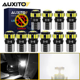 AUXITO T10 W5W Canbus LED Interior Bulbs | 2–10 Pack, 6500K White