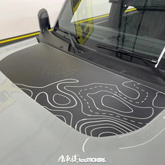 Custom Modified Hood Personality Vinyl Sticker for Ford Bronco | Special KK Film Wrap