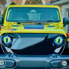 Beast Eyes Headlight Decals – Car & Jeep Headlight Sticker | 6 Colors | Universal Fit