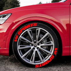 2.7cm 3D PVC Waterproof Tire Letter Stickers | OLPAY Racing Wheel