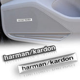 Harman Kardon 3D Aluminum Sticker Decal for Mercedes-Benz / BMW / Land Rover / Volvo | Speaker Badge