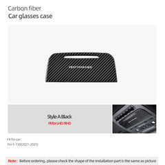 Real Carbon Fiber Glasses Case Trim for Ford F-150 Raptor (2021–2025)