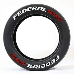 FEDERAL 595 3D Tire Letter Sticker | Wheel Lettering Decoration