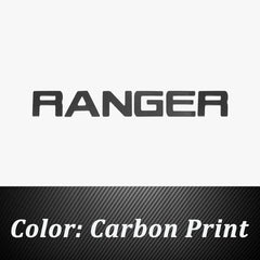 For Ford Ranger 2023 2024 2025 Tailgate Insert Letters Rear Door Logo Letter Rear Emblem Door Tailgate Letters Trim Accessories