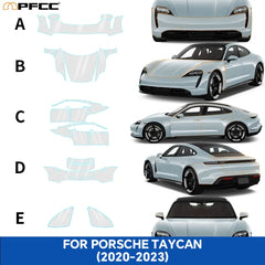 Precut PPF for Porsche Taycan (2020–2023) | 9-Mil TPU Paint Protection Film Clear Bra