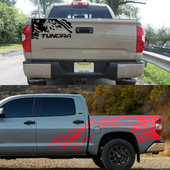 Splash Grunge Body Side Decal for Toyota Tundra TRD / Limited / SR5 / Platinum | 3-Piece Vinyl Kit