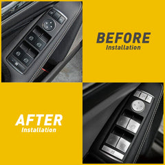 Door Armrest Window Switch Button Trim for Mercedes C180/C200 | 14pc