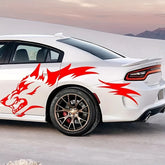 Wolf Side Body Decal | 2-Piece Waterproof Self-Adhesive Vinyl Animal Sticker