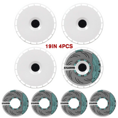 19" DIY Wheel Cover Hub Caps for Tesla Model Y | 4-Piece Style Change Replacement Set