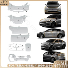 Precut PPF for Tesla Model Y (2020–2024) | 9-Mil TPU Paint Protection Film Clear Bra