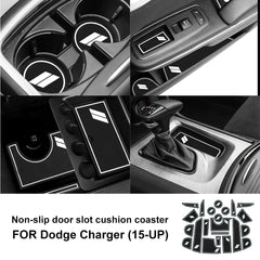 Anti-Slip Cup Holder Mat for Dodge Durango (2014–2020) / Charger (2015–2023) | CCC Waterproof KUNGKIC