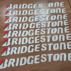 3D Rubber Permanent Tire Letter Sticker | Waterproof Wheel Decal