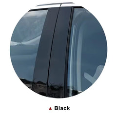 Glossy Black B & C Pillar Post Cover Sticker for Ford F-150 (2015–2021) | Window Door Trim