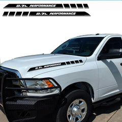 For Dodge Ram 1500 2500 5.7L PERFORMANCE Car Hood Vinyl Decals Emblem Truck Graphic Stickers 2Pcs Auto Accessories