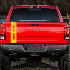 Rear Tailgate Custom Letter Decal for Dodge RAM 1500 / 2500 HEMI Rebel | 12-Color Vinyl Truck Sticker
