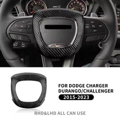 Steering Wheel Horn Cover for Dodge Charger (2015–2023) | Carbon Fiber Airbag Cover CE Certified