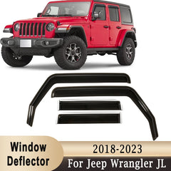 Side Window Deflectors Sun Visor Rain Guards for Ford F-150 / Trucks | 4-Piece Weather Shield