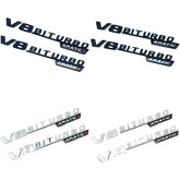 V8 Biturbo 4MATIC Fender Emblem for Mercedes C63S/E63S | Side Badge