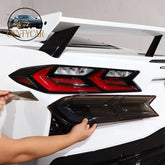 Black Tail Light Cover Brake Light Wide Indicator Trim for Corvette C8 Z51/Z06 (2020–2023) | ISO9001