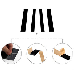 4Pcs Car Door Window Trim Cover Kits Stickers Pillar Posts Glossy Black for Toyota Sequoia XK60 2008 2009 2010 2011-2022