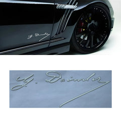 15cm Carl Benz & Daimler Vintage Metal Auto Emblem Decal for Mercedes-Benz | 2-Piece Set