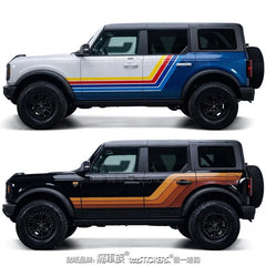 Full-Body Appearance Modification Sport Vinyl Decal Kit for Ford Bronco | Customized PVC Wrap